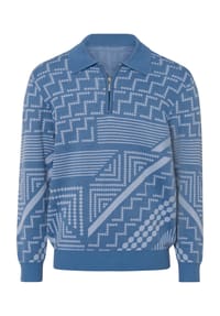 Sieh an! - Polopullover - beige-grau-gemustert