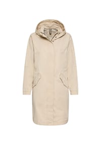 camel active - Mantel mit verstellbarer Kapuze - Sand