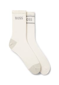 BOSS - Socken, Logo, für Damen - 119 OPEN WHITE