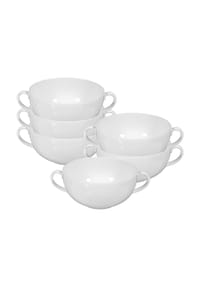Seltmann Weiden Suppentassen Rondo/Liane 0,36 l 6er Set weiß - RONDO - weiß