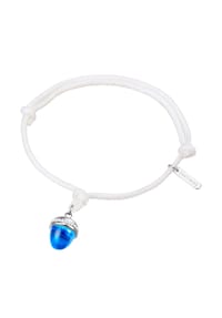 EAST / SIDE - Damen Armband aus Edelstahl in Silber mit Glaskristall - weiß