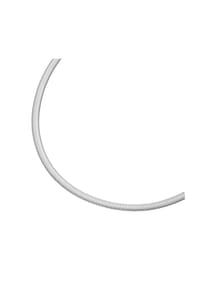 SMART JEWEL® - Kette gedrückte Schlangenkette massiv, Silber 925 - silber