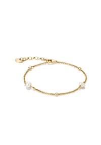Thomas Sabo - Armband mit Perlen und Zirkonia - gelbgoldfarben