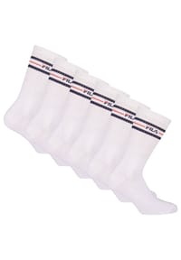 FILA - Unisex Socken, 6er Pack - Crew Socks, Strümpfe, Street, Sport (2x 3 Paar) - Blau