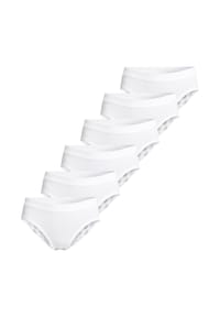 -con-ta- - Hüftslip 6er Pack Feinripp - Beige / schwarz