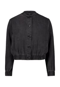 zero - Blouson, Knopfleiste, für Damen - 9622 BLACK DENIM