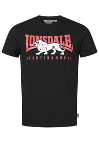 LONSDALE™ - Herren T-Shirt normale Passform ERVAN - Black/Red/White