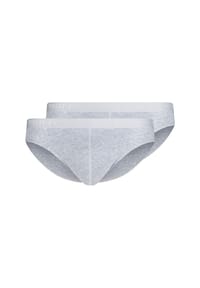 SKINY® - Herren Brasil-Slip, 2er Pack - Cotton Retro, Unterhose, Feinripp, Baumwolle - Grau