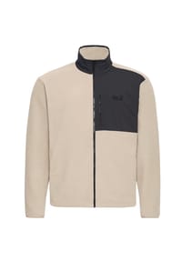 Jack Wolfskin - Fleecejacke, Stehkragen, für Herren - OYSTER