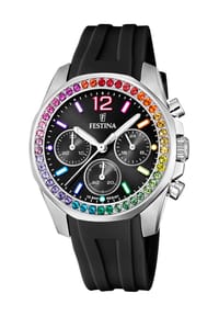 FESTINA BOYFRIEND - Damen Chronograph - SILBER/SCHWARZ