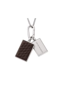 EMPORIO ARMANI - Emporio Armani Dog Tag Herrenhalskette Edelstahl, EGS3252040 - Silber