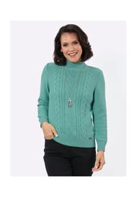 Witt - Stehkragen-Pullover - himmelblau