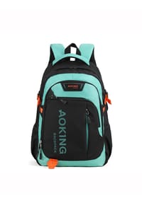AOKING BACKPACK - Rucksack - Black and Light Green