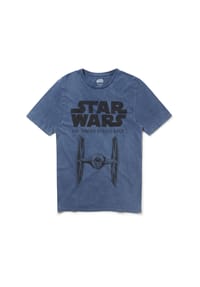 RE COVERED T Shirt Star Wars Empire Strikes Back Tie Fighter Washed im zeitlosen Design GALERIA