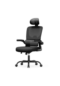 Rattantree - Ergonomischer Drehstuhl mit Wippfunktion für Home Office, Schwarz - blau