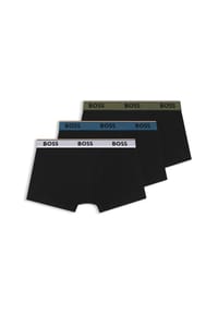 BOSS - Herren Boxershorts, 3er Pack - Trunk 3P Power, Cotton Stretch, Logo, uni - Schwarz