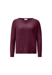 rich&royal - Pullover "Cozy Crew Neck", Rippbündchen, für Damen - 599 RUBY GLOW