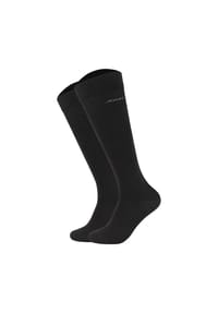JOOP! - Herren Kniestrümpfe, 2er Pack - Premium Essential Cotton Knee High, Logo, einfarbig - Anthrazit meliert