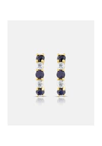 Diamant L'eternel - Creolen, mit Saphir, 375 Gelbgold - gold