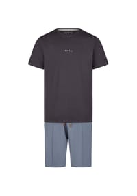 Phil & Co. Berlin - Pyjama Shorty - anthrazit-mittelblau