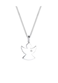elli. DIAMONDS - Halskette Engel Talisman Diamant (0.015 Ct.) 925 Silber - Weiß