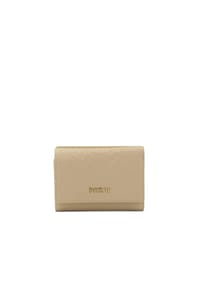 Kazar - Kompaktes beiges Portemonnaie mit geprägtem Muster - Beige