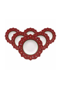 Villeroy & Boch Suppenteller Toy's Delight ø 26,4 cm 6er Set rot - TOY'S DELIGHT - rot