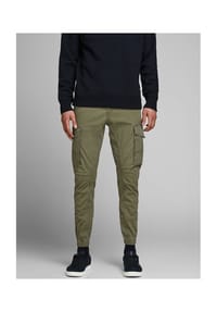 ORIGINALS by JACK & JONES - Cargohose, Gummibündchen, uni, für Herren - OLIVE NIGHT