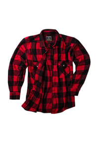 LAVECCHIA - Herren Flanellhemd LV-262 - Rot-Schwarz