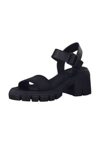 s.Oliver - Lederimitat/Textil Sandalen - Schwarz