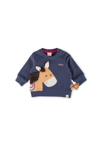 sigikid® - Sweatshirt Pony Love , für Babys - Dunkelblau