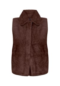 BETTY BARCLAY - Strickweste mit Kragen - Beige