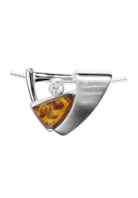 OSTSEE-SCHMUCK® - Halsreif mit Anhänger , Gleiter-Sigri , Silber 925/000 - silber