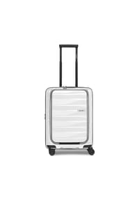 bergpfeil® Travel - Travel 4 Rollen Kabinentrolley 55 cm Laptopfach mit Dehnfalte - arctic silver metallic