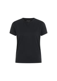 MUSTANG® - Damen T-Shirt - Ada, Rundhals, Kurzarm, Regular Fit, Basic, Baumwolle - Schwarz