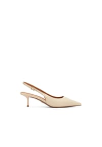 Kazar - Slingback-Pumps mit quadratischem Absatz - Beige