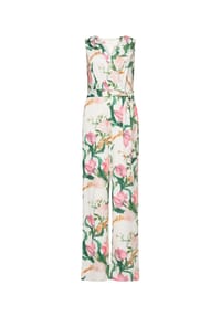 Vera Mont - Jumpsuit mit Bindegürtel - Cream/Rosé