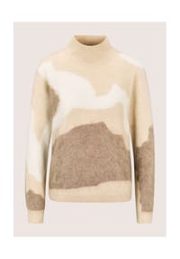 MADELEINE - Gebrushter Kaschmirpullover - beige / multicolor
