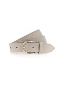 Vanzetti - Ledergürtel, Dornschnalle, für Damen - CREAM