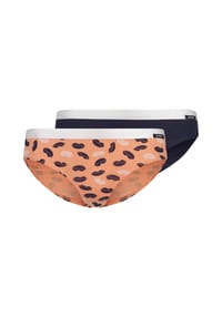 SKINY® - Mädchen Slip, 2er Pack - Rio-Slip, Briefs, Unterhose, Cotton Stretch - Petrol/Weiß