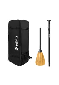 YEAZ - Rucksack & Carbon-Bambus Paddel KIT BAMBOO - schwarz