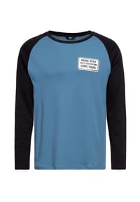 KING KEROSIN - Langarmshirt mit Raglan-Ärmeln Ring-A-Ding Ding - blau
