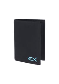 oxmox® New Cryptan - New Cryptan Geldbörse RFID Schutz 10 cm - schwarz-crab 2.0 cyan