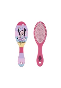 Disney - Minnie Maus Haarbürste für Kinder – Entwirrbürste aus Kunststoff - Rosa 21x2,5x8,5 cm