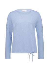 BETTY BARCLAY - Strickpullover mit Tunnelzug - Grey Green Melange