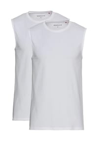 MANGUUN - Tank Top, 2er-Pack, für Herren - WEISS