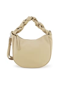 HARPA - Schultertasche CINCI mit geflochtenem Henkel - cashmere cream