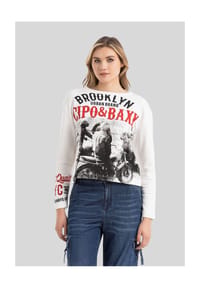 CIPO & BAXX® - Sweatshirts LONG SLEEVE T-SHIRT hohem Tragekomfort - BLACK