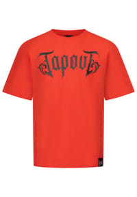 TAPOUT® - Herren T-Shirt Oversize SIMPLY BELIEVE - Black/White