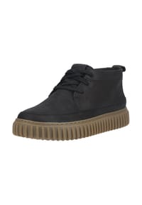 CLARKS® - Leder Stiefelette TORHILL LACEHI - Schwarz Kombi
